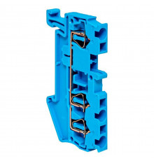 Колодка клеммная JXB-ST-2.5 31А 3 вывода пружинная син. EKF plc-jxb-st-2.5-3-blue