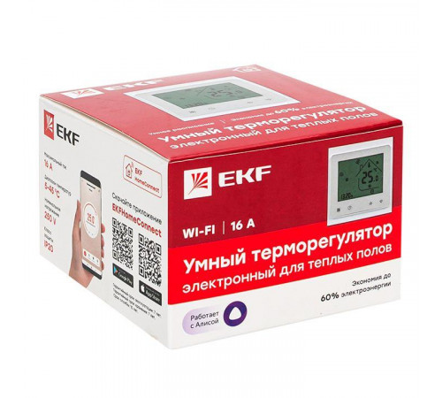 Термостат Умный для теплых полов Wi-Fi EKF Connect ett-4