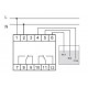 Реле уровня жидкости PZ-829 (без датчиков; двухуровн.; 3 модуля; монтаж на DIN-рейке) F&F EA08.001.007