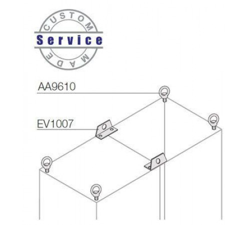 Комплект петель для подъема шкафа (уп.4 шт) ABB AA9610