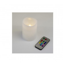 Фигура LED "Свеча" ULD-F052 RGB RC CANDLE на батарейках 2АА (не в/к). 7.5х10 см 1 светодиод. RGB свет пульт ДУ (в/к). Uniel UL-00007258