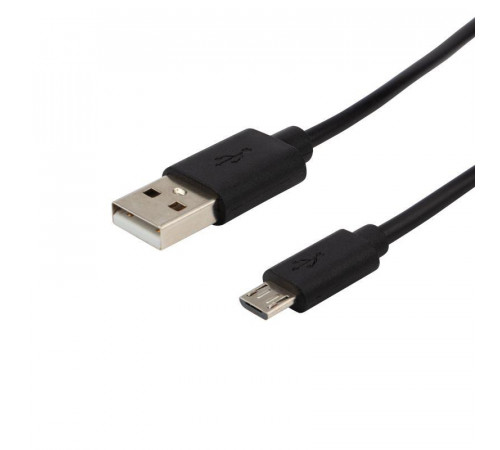 Кабель USB (micro USB) длиный штекер 1М черн. REXANT 18-4268