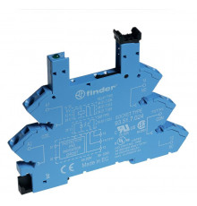 Розетка с безвинт. клеммами (пружинный зажим) для реле 34 серии 24В DC в комплекте пластик. клипса опции: LED FINDER 93517024