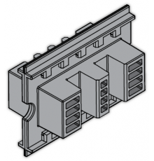 Держатель шины медной L=75мм (уп.24шт) ABB 1STQ007427A0000