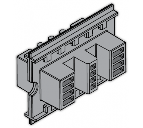 Держатель шины медной L=75мм (уп.24шт) ABB 1STQ007427A0000