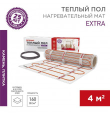 Комплект "Теплый пол" (мат) двухжил. 640Вт 0.5х8м 4кв.м Extra Rexant 51-0508