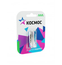 Элемент питания алкалиновый AAA/LR03 BP-2 (блист.2шт) КОСМОС KOCLR032BL