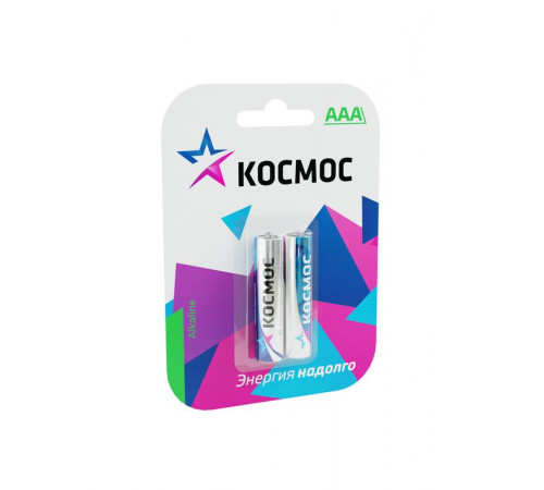 Элемент питания алкалиновый AAA/LR03 BP-2 (блист.2шт) КОСМОС KOCLR032BL