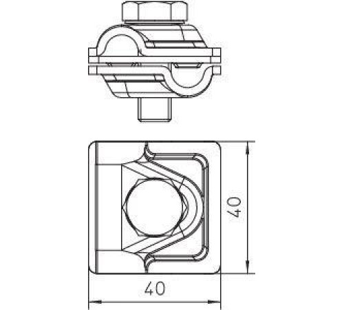 Соединитель для быстр. монтажа d 6-8/8-10 Vario медь 249 6-10 CU OBO 5311417