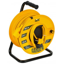 Удлинитель на катушке 1х50м Garden УК50 2P+PE 3х1.5кв.мм IEK GD-KP20-16-01-50