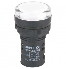 Индикатор ND16-22DS/2 AC/DC 24В (R) бел. CHINT 592936