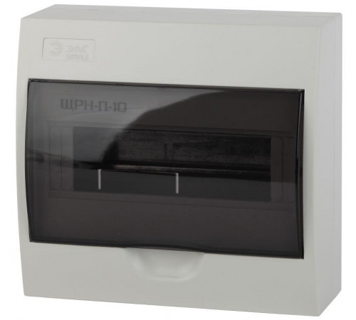 Бокс ЩРН-П-10 мод. навесной пластик IP41 SIMPLE NO-box_simple-plastic_10_surface ЭРА Б0041524