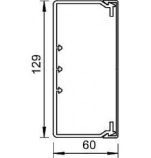 Мини-канал 60х129 L2000 WDK60130RW бел. (дл.2м) OBO 6191223