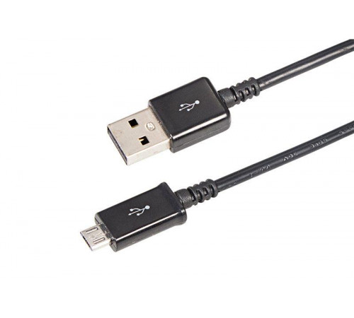 Кабель USB microUSB длинный штекер 1м черн. Rexant 18-4268-20