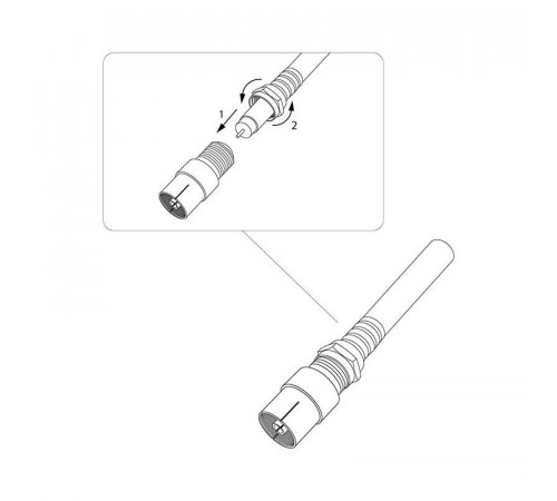 Переход гнездо F - гнездо TV REXANT 05-4301