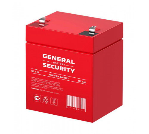 Аккумулятор 12В 5А.ч General Security GS5-12