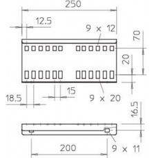 Соединитель продольный H110 LVG 110 FS OBO 6216545