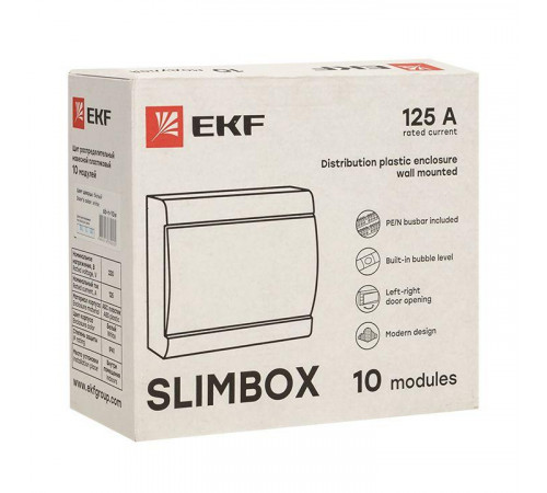 Щит ЩРН-П-10 "SlimBox" IP41 бел. дверца PROxima EKF sb-n-10w