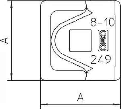 Соединитель для быстр. монтажа Rd8-10 249 8-10 ST-OT FT OBO 5311503