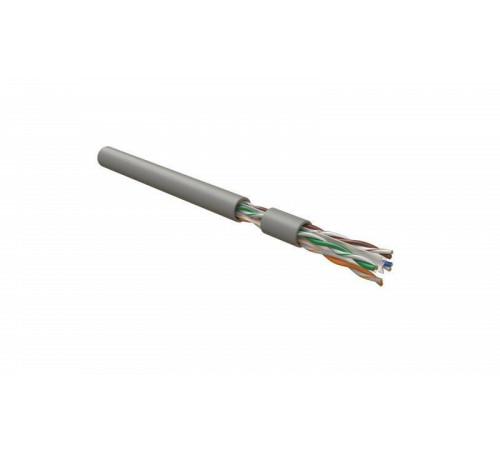 Кабель витая пара U/UTP кат.6 4х2х23AWG solid LSZH нг(А)-HF UUTP4-C6-S23-IN-LSZH-GY-305 сер. (уп.305м) Hyperline 42048