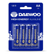 Элемент питания алкалиновый AA/LR6 1.5В High Energy Alkaline 2021 BL-4 (уп.4шт) DAEWOO 5030329