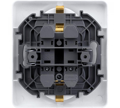 Розетка Inspiria 16А 250В 2х2P+E немецк. стандарт бел. Leg 673750