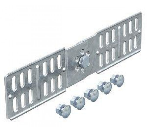 Комплект для кабельного лист. лотка соединительный шарнирный H=60мм RGV 60 FT (болт + шайба + гайка) гор. оцинк. OBO 7082223