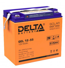 Аккумулятор GEL 12В 55А.ч Delta GEL 12-55