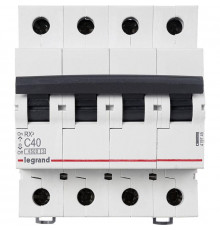 Выключатель автоматический модульный 4п C 40А 4.5кА RX3 Leg 419745