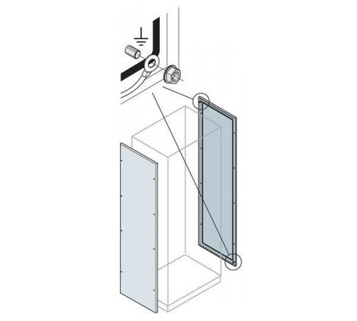 Панель боковая 2000х800мм ВхШ (уп.2шт) ABB EL2080K