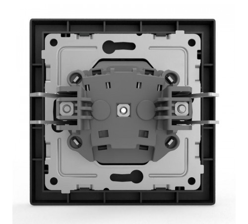 Розетка 1-м СП Pixel 16А IP20 без заземл. в сборе карбон TOKOV ELECTRIC TKE-PX-R1F-C14