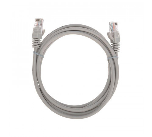 Патч-корд U/UTP CAT 5e RJ45-RJ45 26AWG LSZH сер. 2м Rexant 02-0100-2