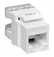 Модуль Keystone RJ45 кат.5E неэкранир. 110 IDC 180град. бел. TERACOM PRO EKF TRP-KSTN-180D-5EUTP-WH