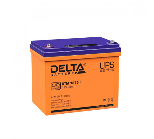 Аккумулятор UPS 12В 75А.ч Delta DTM 1275 L