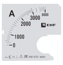 Шкала сменная для A721 3000/5А-1.5 PROxima EKF s-a721-3000