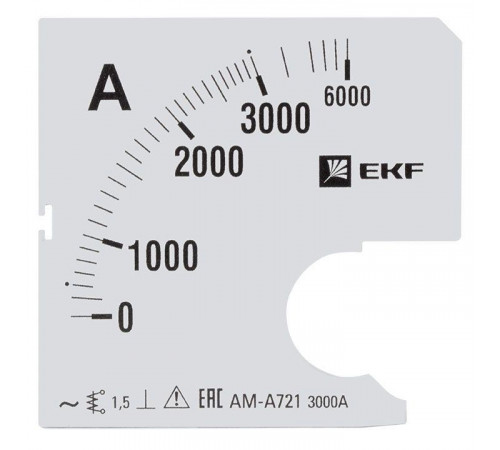 Шкала сменная для A721 3000/5А-1.5 PROxima EKF s-a721-3000