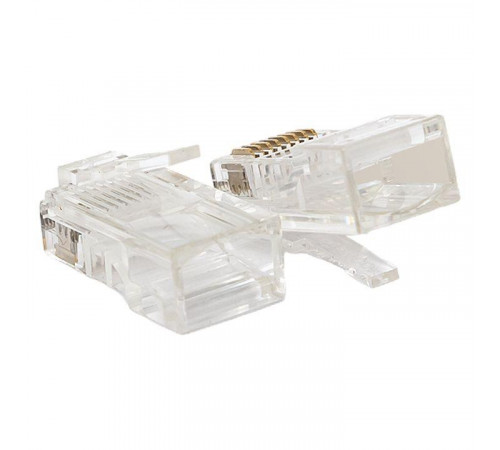 Коннектор RJ45 (8P8C) кат.5E неэкранир. 30мкд универс. (уп.50шт) TERACOM PRO EKF TRP-PLUG-5EUTP-50