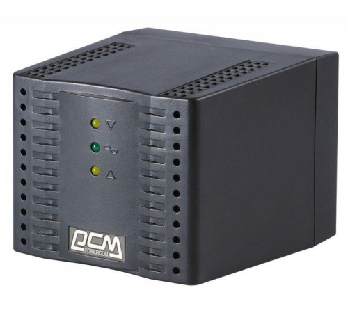 Стабилизатор напряжения TCA-1200 600Вт 1200В.А черн. POWERCOM 802506