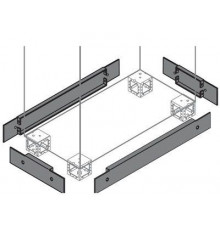 Фланец цоколя торц. 100х1200мм (уп.2шт) ABB ZN1200