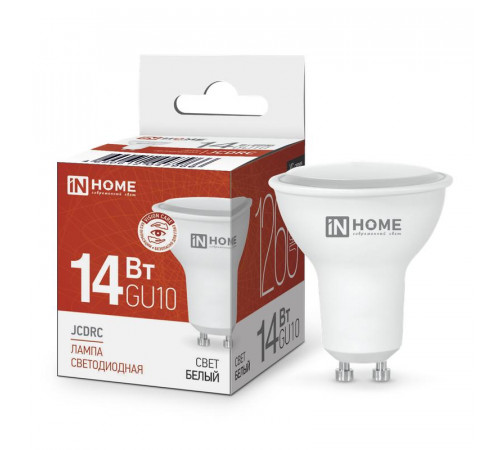 Лампа светодиодная LED-JCDRC-VC 14Вт 230В GU10 4000К 1260лм IN HOME 4690612047966