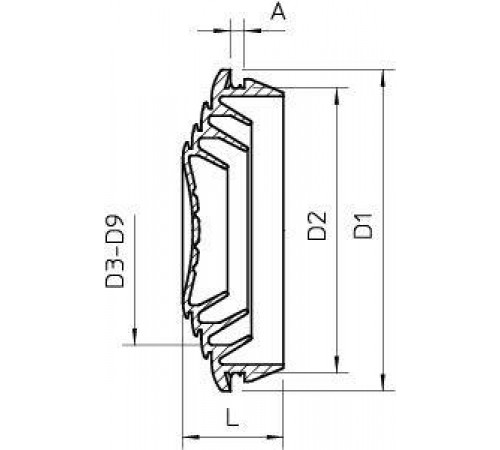 Уплотнитель мембранный d25/4-20 EDK 25 LGR OBO 2011638