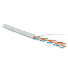 Кабель витая пара U/UTP кат.5E 4х2х24AWG solid LSZH нг(А)-HF UUTP4-C5E-S24-IN-LSZH-GY-305 сер. (м) Hyperline 42045