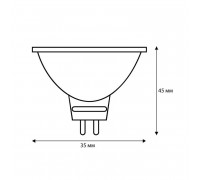 Лампа галогенная MINI JCDR (MR11) 50Вт 220В 35мм Camelion 7093