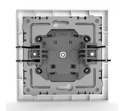 Розетка 1-м СП Pixel 16А IP20 без заземл. в сборе бел. TOKOV ELECTRIC TKE-PX-R1F-C01