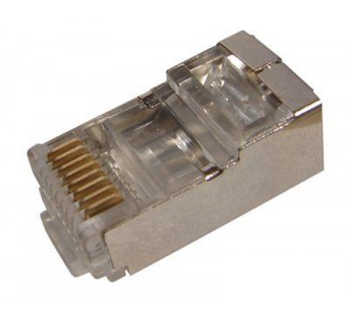 Джек компьютерный RJ45 (8P8C) кат.5E с экраном (уп.100шт) Rexant 05-1023