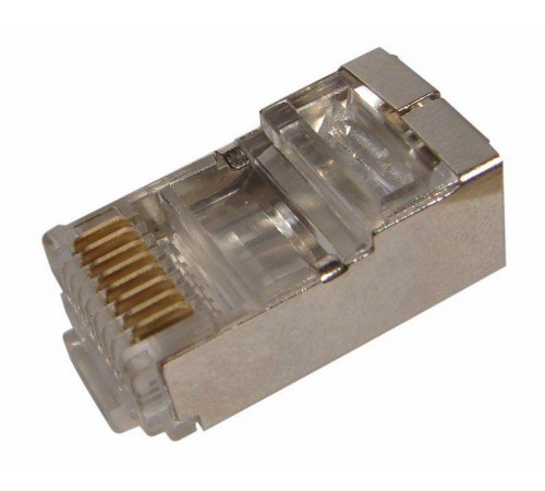 Джек компьютерный RJ45 (8P8C) кат.5E с экраном (уп.100шт) Rexant 05-1023