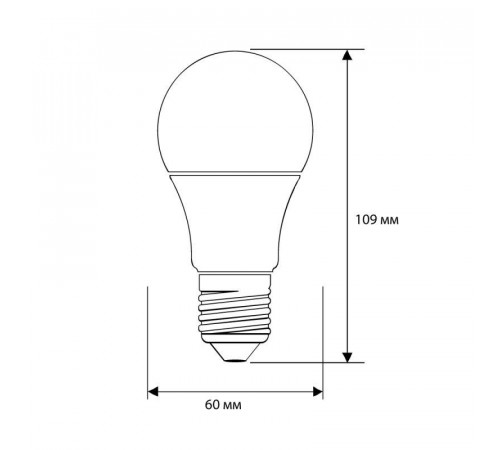 Лампа светодиодная LED11-A60/845/E27 11Вт грушевидная матовая 4500К бел. E27 925лм 170-265В Camelion 12036