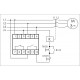 Реле контроля и наличия фаз CZF-312 (монтаж на DIN-рейке 35мм; регулировка порога; без задержки отключения; 3х400/230+N 2х8А 1Z 1R IP20) F&F EA04.001.007