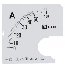 Шкала сменная для A721 50/5А-1.5 PROxima EKF s-a721-50