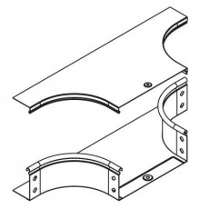 Ответвитель для лотка Т-образ. горизонт. DL 200х80 гор. оцинк DKC 36252HDZ